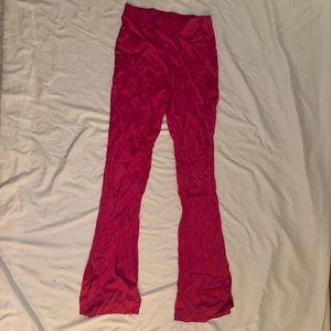 Never worn pink satin Zara pants